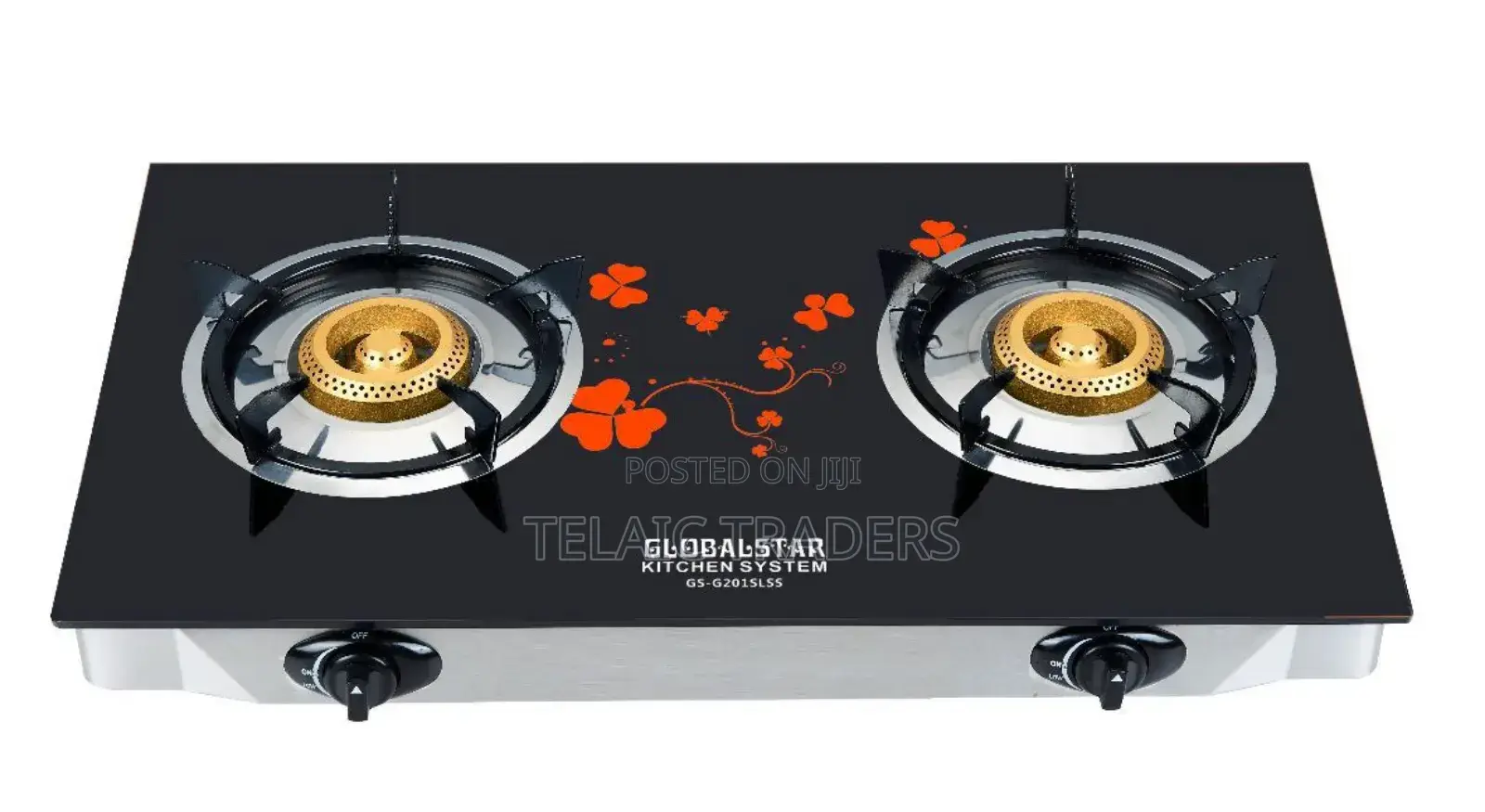 Globalstar 2 Burner Glass Table Top Cooker