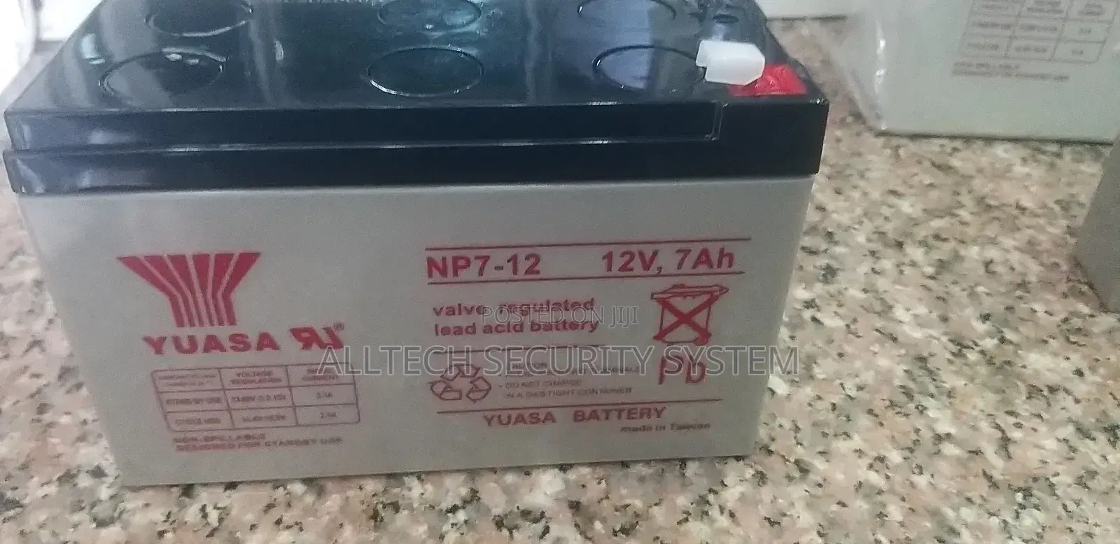 Original Yuasa Battery 12v 7ah Back Up System