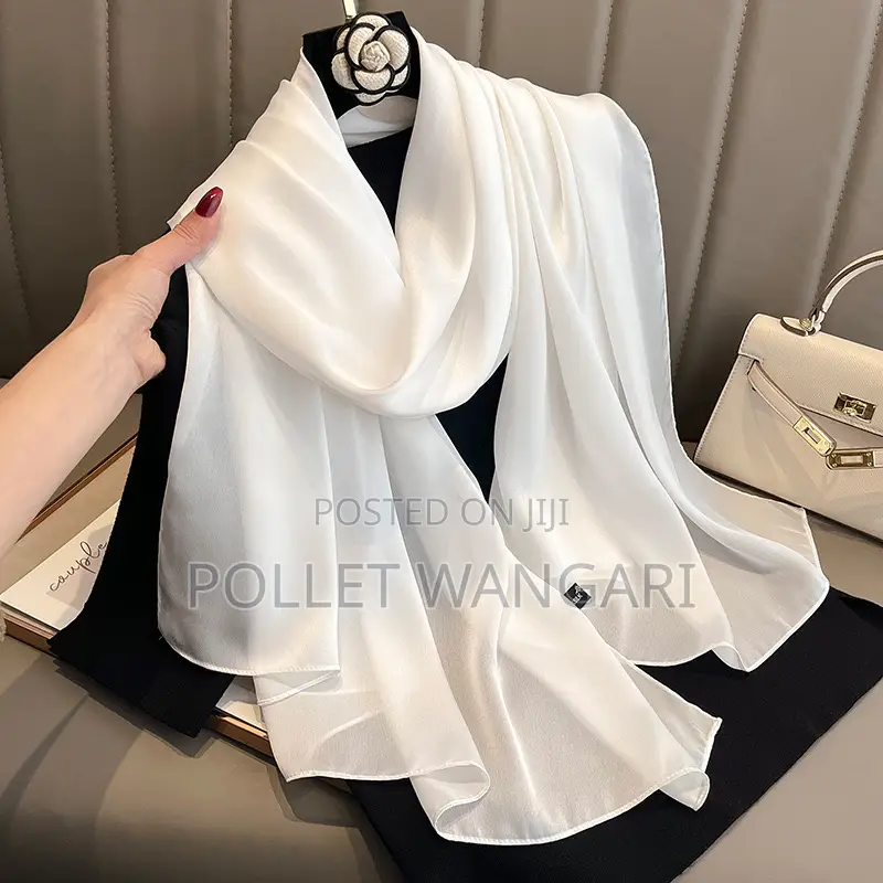 Plain Colored Large Silk Scarfs