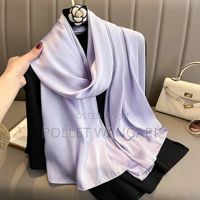 Plain Colored Large Silk Scarfs