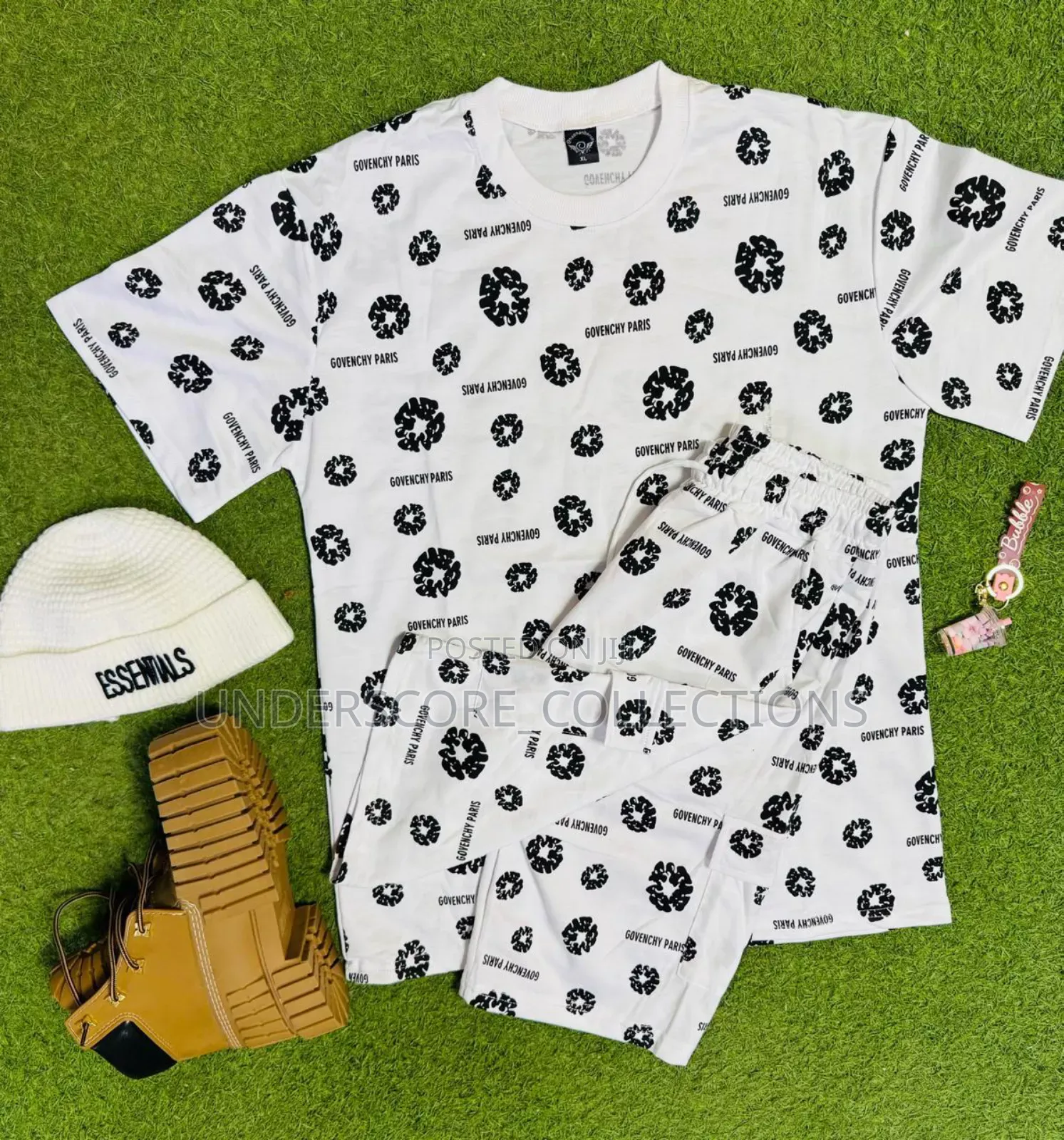 White and Black Two Set Short Piece