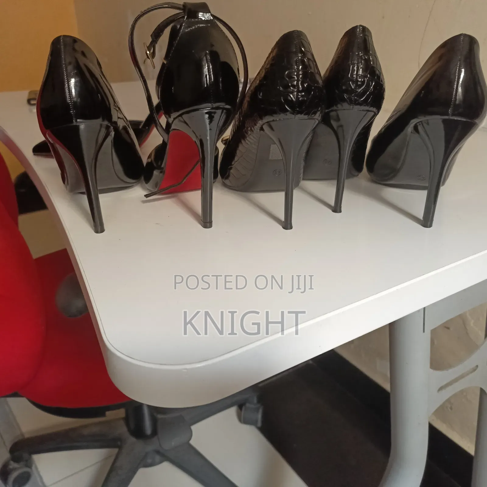 Stiletto Black Heels Size 41
