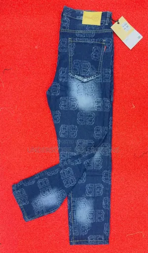 Blue Dirty Jeans Trousers