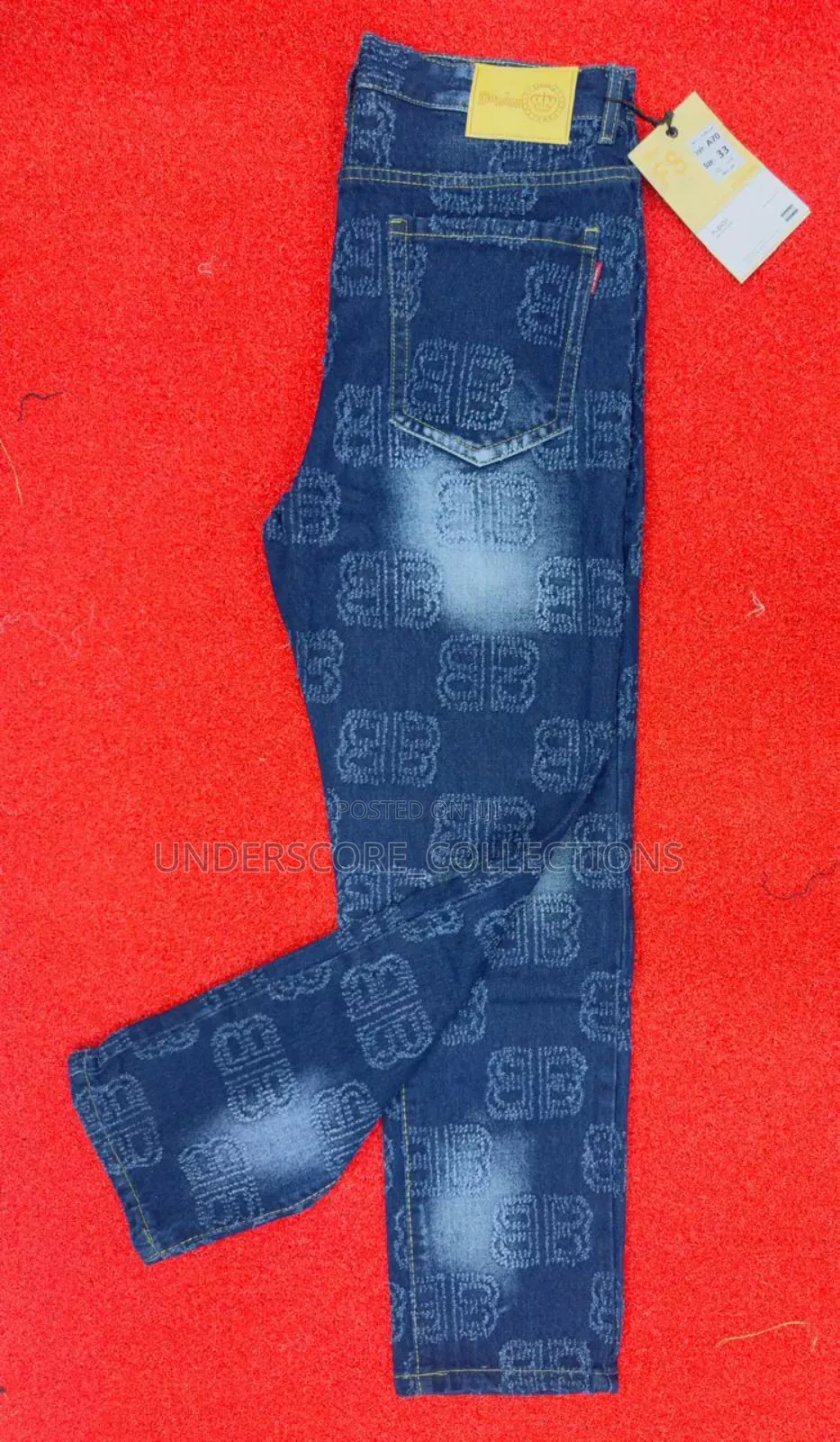 Blue Dirty Jeans Trousers