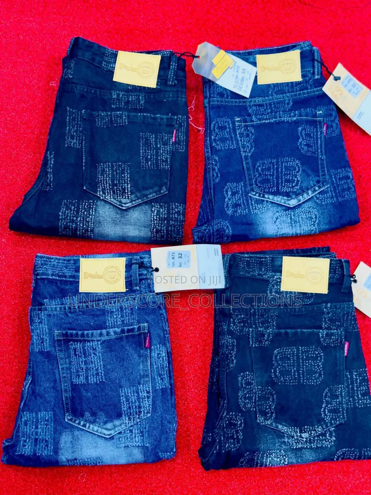 Blue Dirty Jeans Trousers