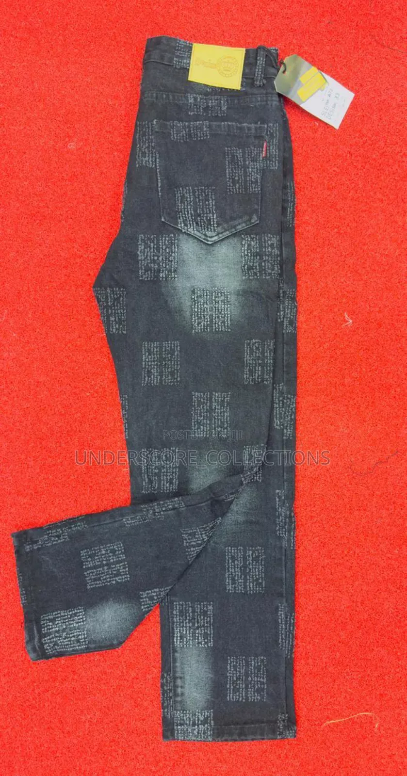 Grey Dirty Jeans Pants