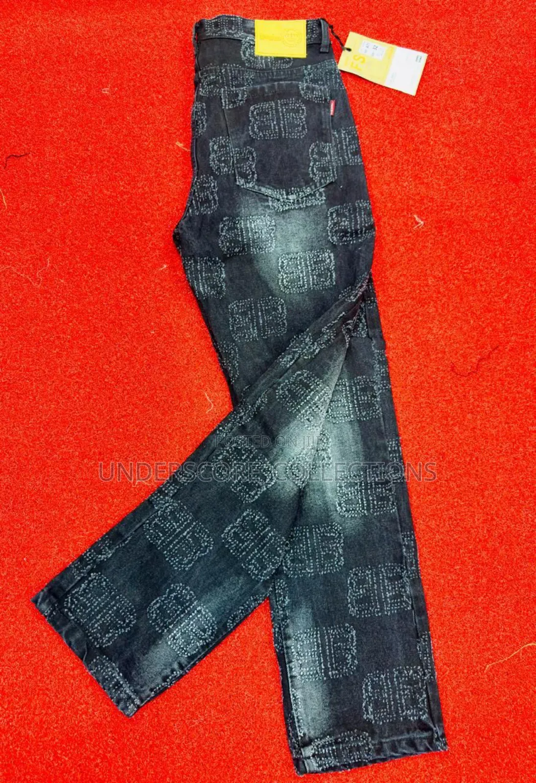 Grey Dirty Jeans Pants