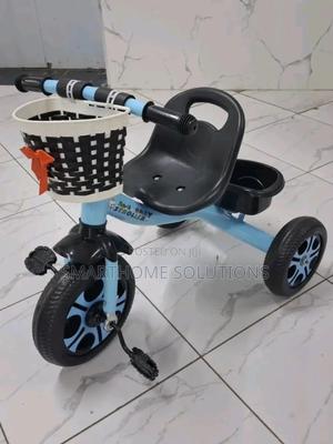 Kids Red Tricycle With Storage Baskets Deluxe Comfort Seat