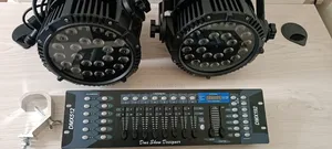 Led Stage Lights RGB Parcan With DMX Controler for Hire