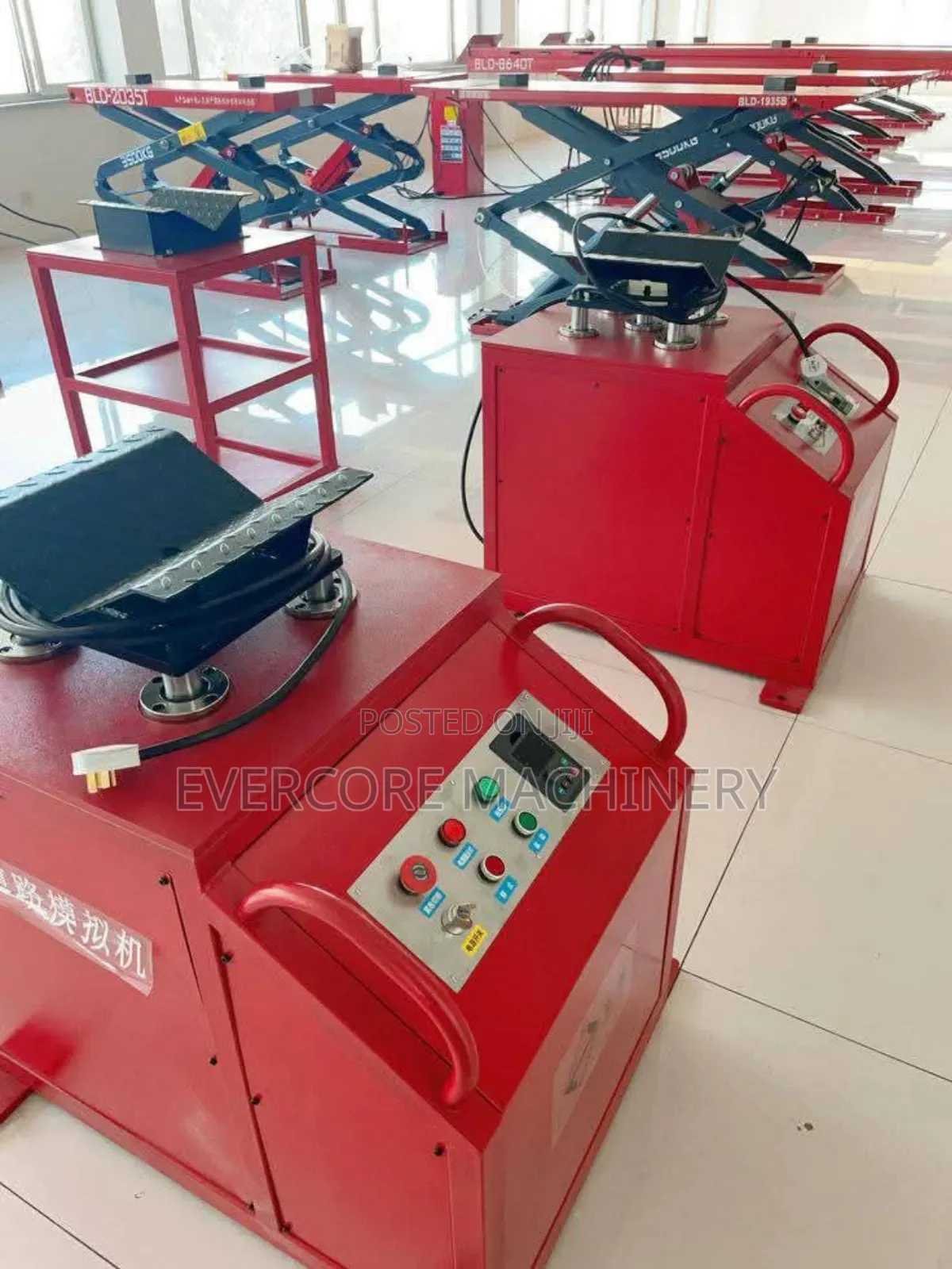 Commercial Suspension Checking Machine for Vehicle Testing.