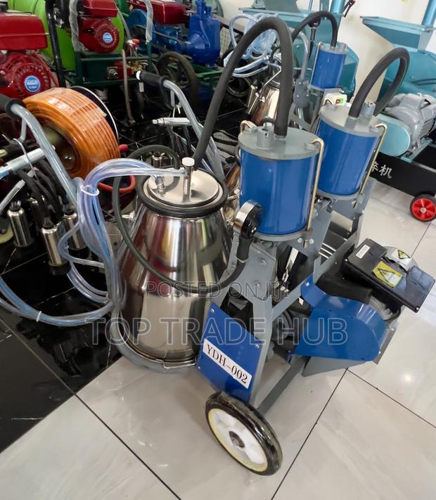Milano Electric (25l+25l) Double Barrel Cow Milking Machine - 2 Cows