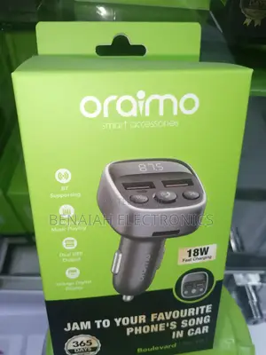 Oraimo Boulevard Car Modulator 18watts Fast Charging