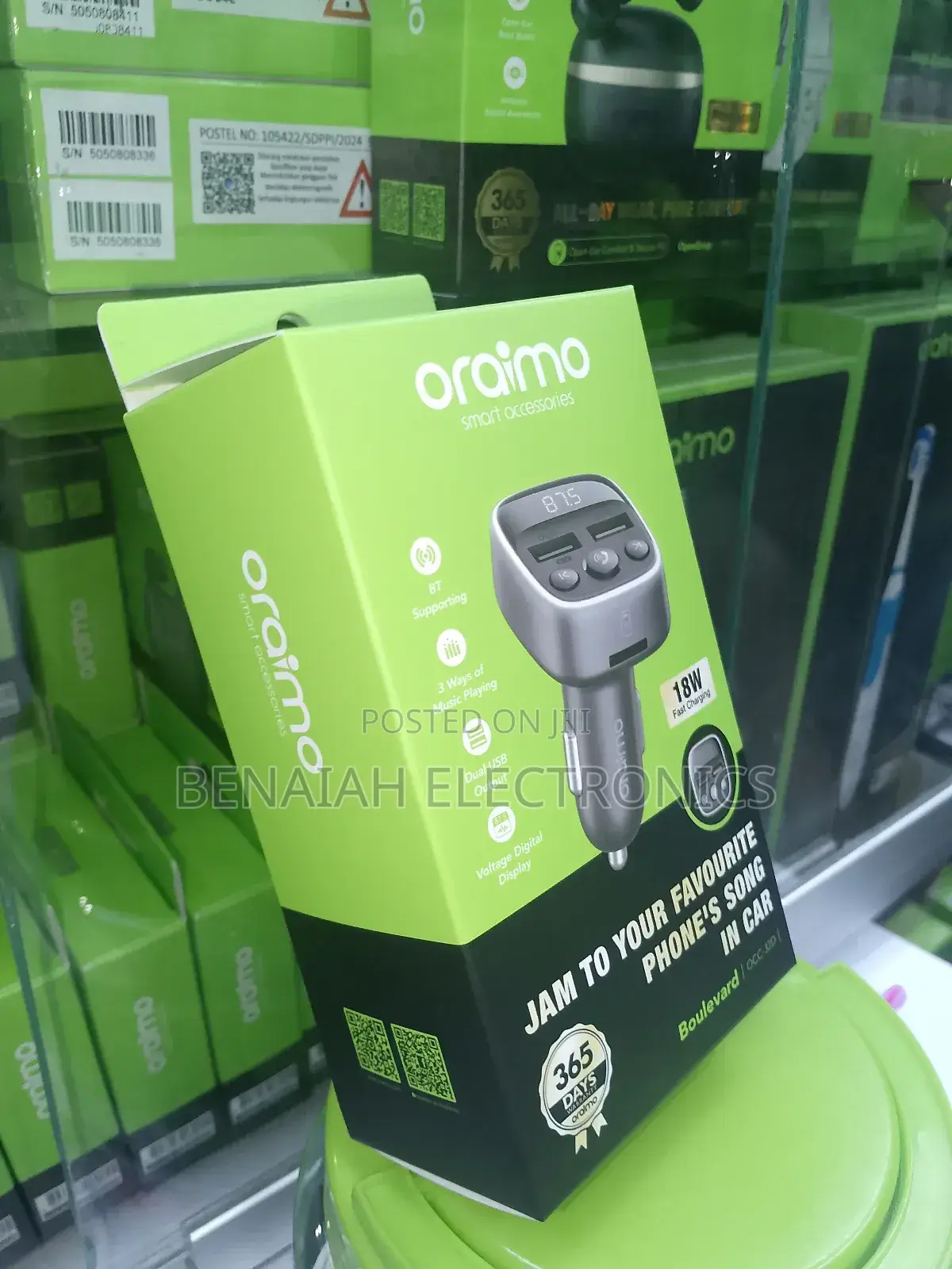 Oraimo Boulevard Car Modulator 18watts Fast Charger