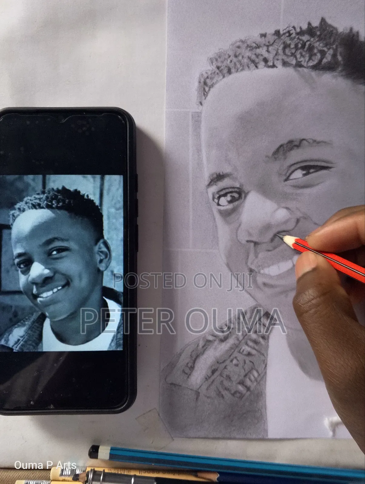 Artwork, Hand Drawn Portrait