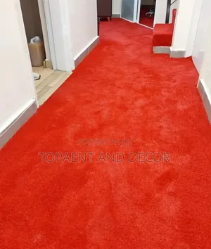Pure Red Usa 8mm Wall to Wall Carpet for Whole Office