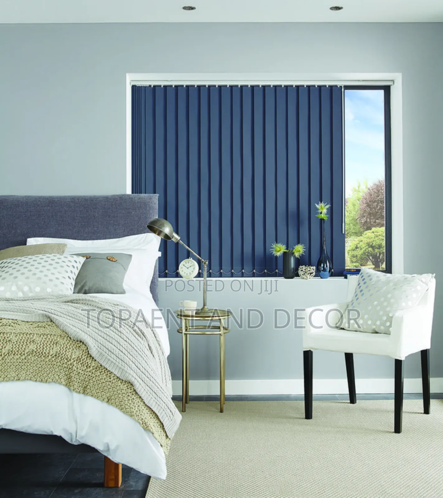 Patterned Vertical Window Blinds Adds Unique Style