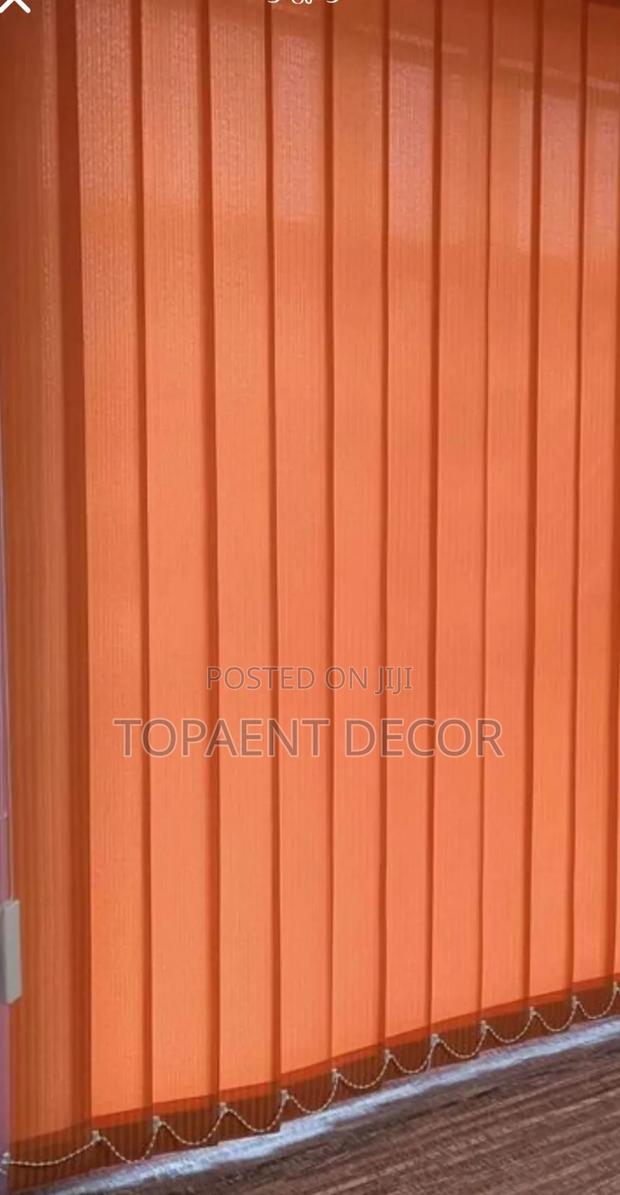 Sleek Blinds For A Sleek Workshop Orange Vertical Blinds - main view