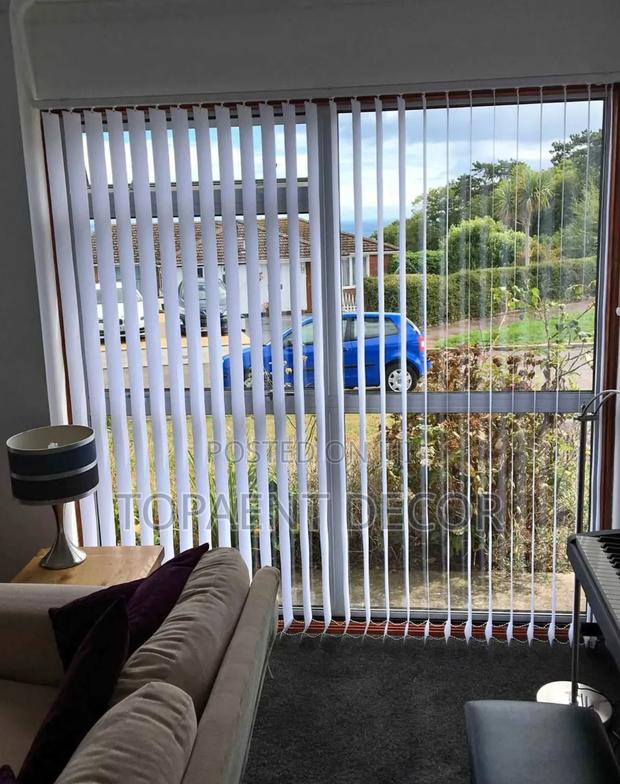 Plain White Simplified Office Elegance Vertical Office Window Blinds - main view