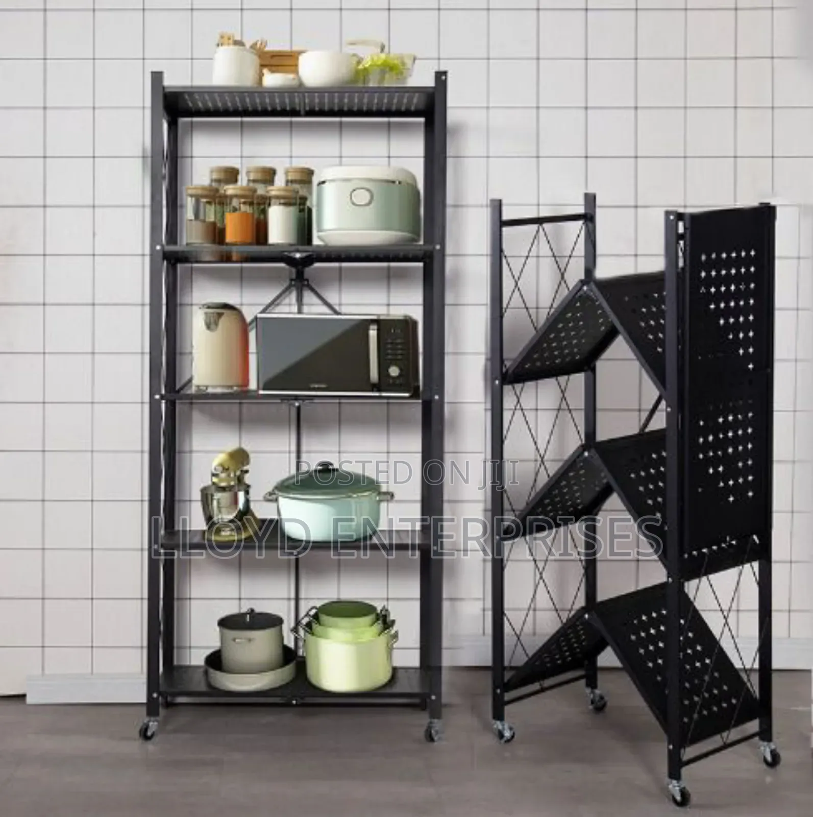 3 Layer Foldable Kitchen Rack