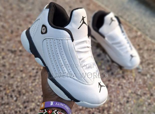 White Black Jordan 14 - main view