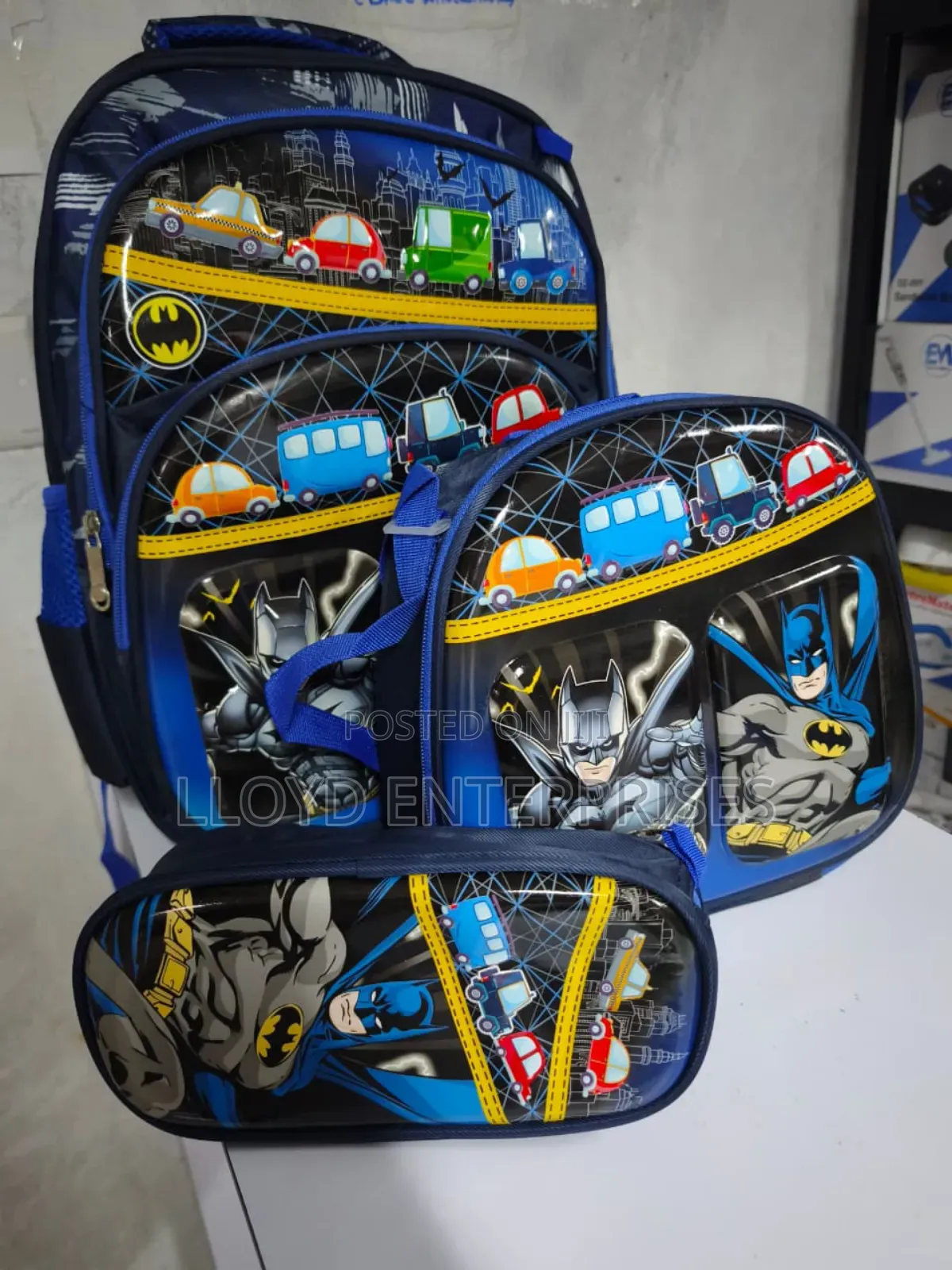 Boys Cartoon Themed School Bag-3 in 1