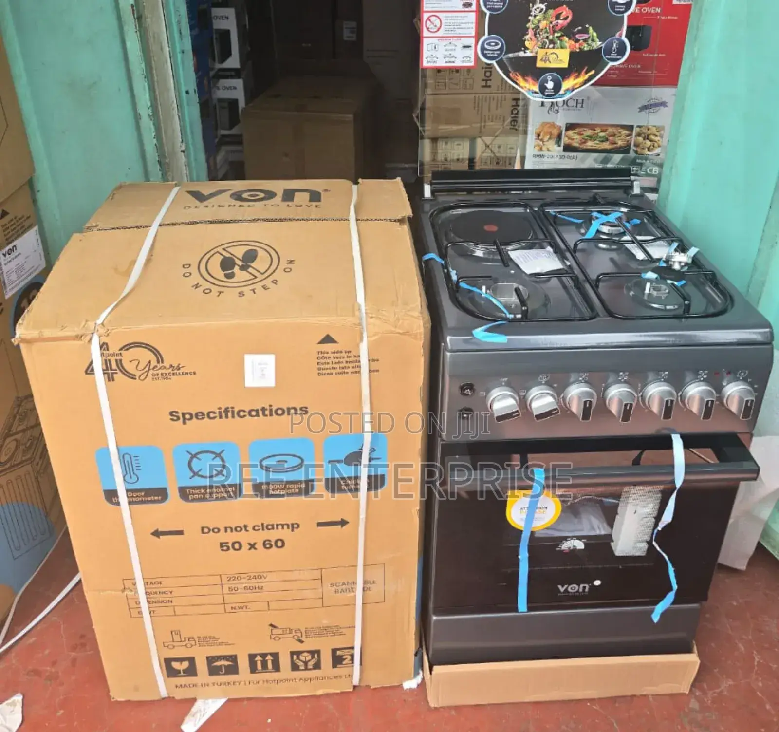Classic 50*60 Von 3+1 Standing Cooker With Jet Valve