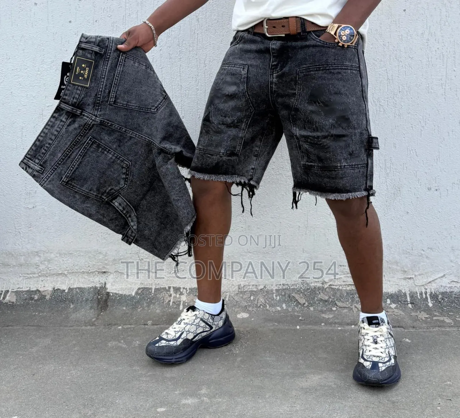 Quality Men Designer Casual Designer Denim Shorts