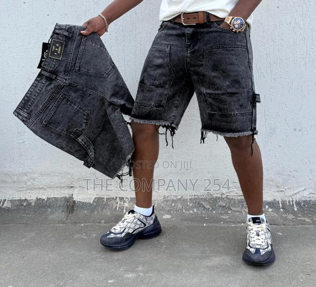Quality Men Designer Casual Designer Denim Shorts - thumbnail 2