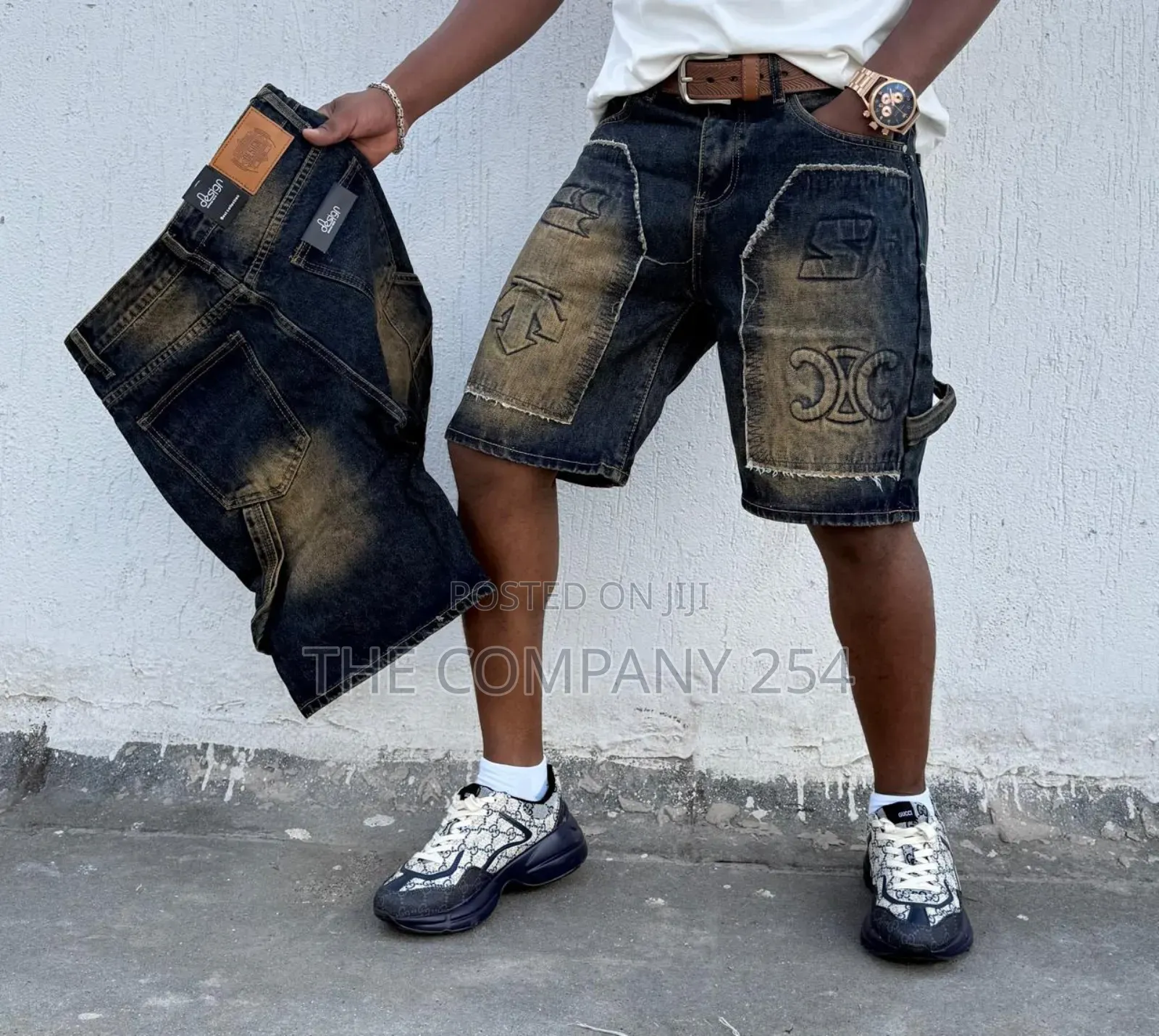 Quality Men Designer Casual Designer Denim Shorts