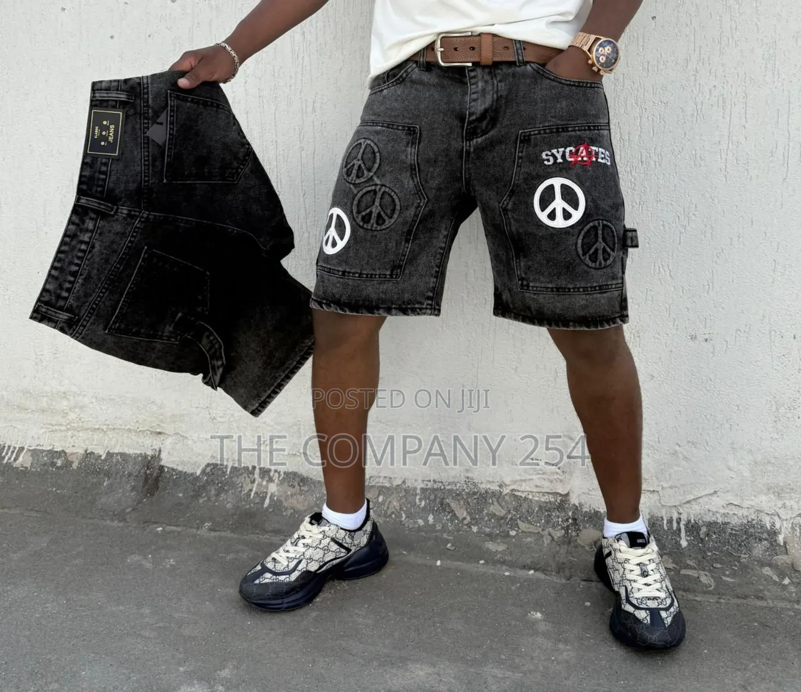 Quality Men Designer Casual Designer Denim Shorts