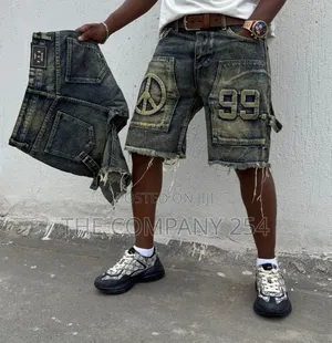 Quality Men Designer Casual Designer Denim Shorts
