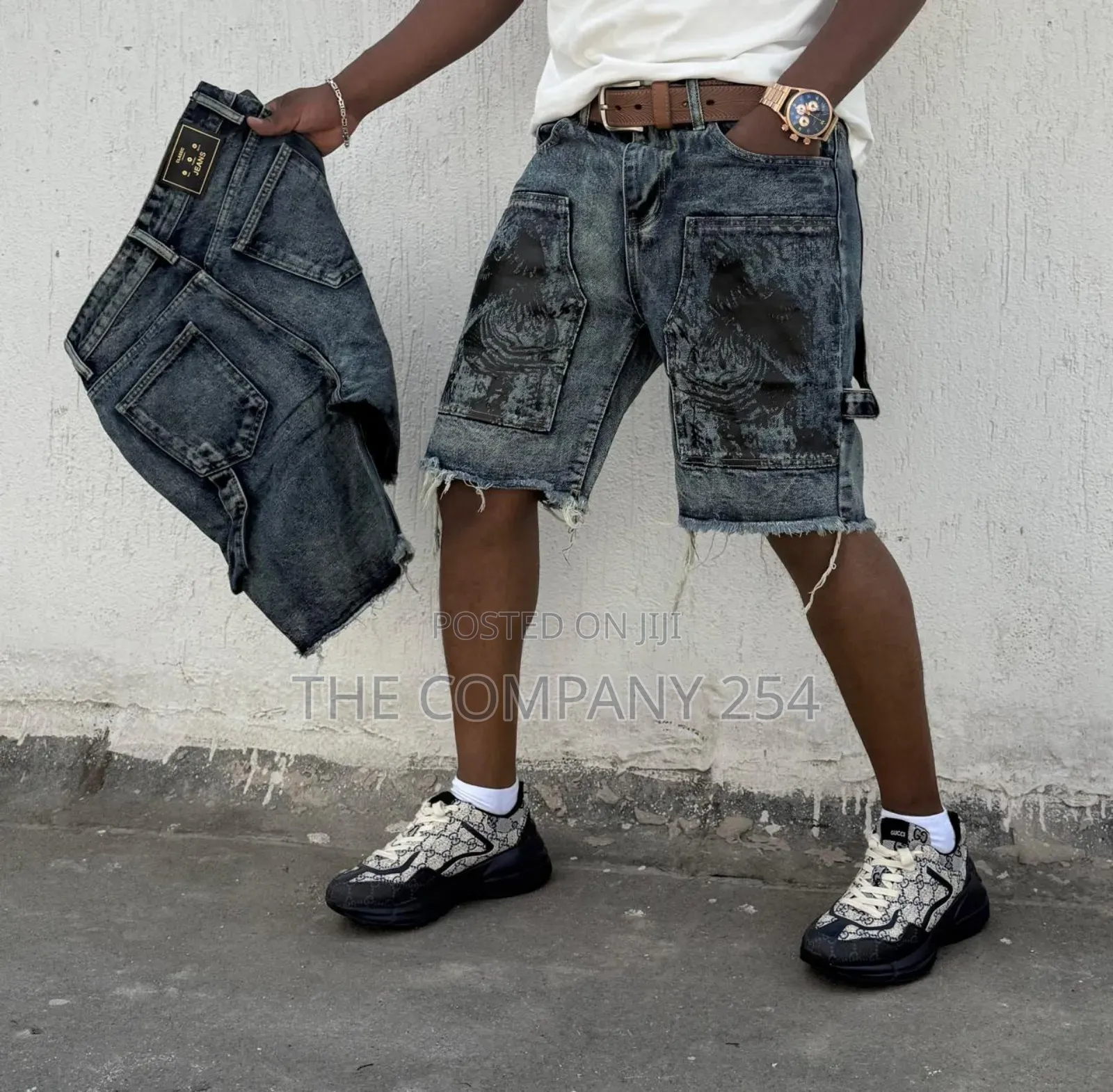 Quality Men Designer Casual Designer Denim Shorts