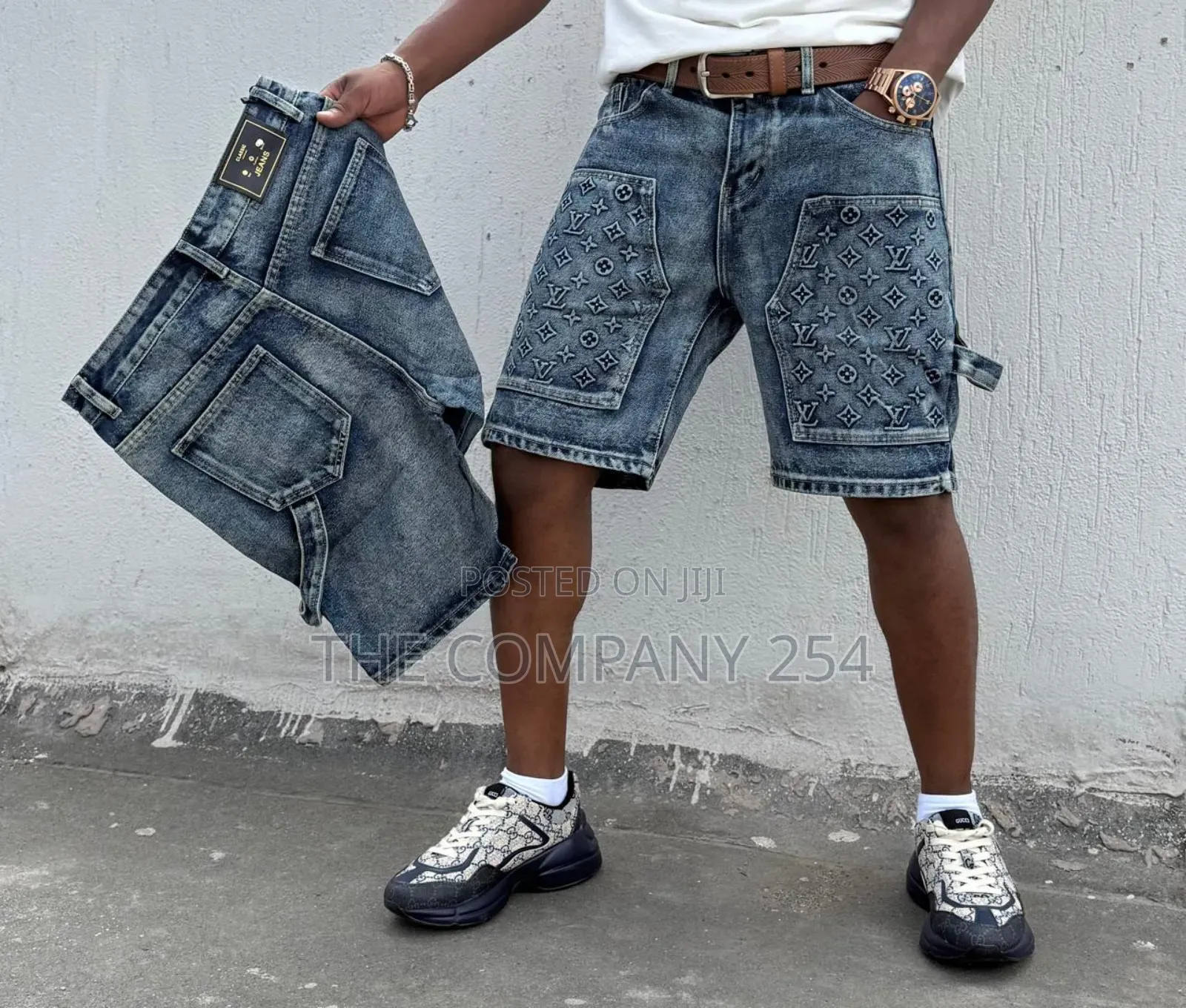 Quality Men Designer Casual Designer Denim Shorts