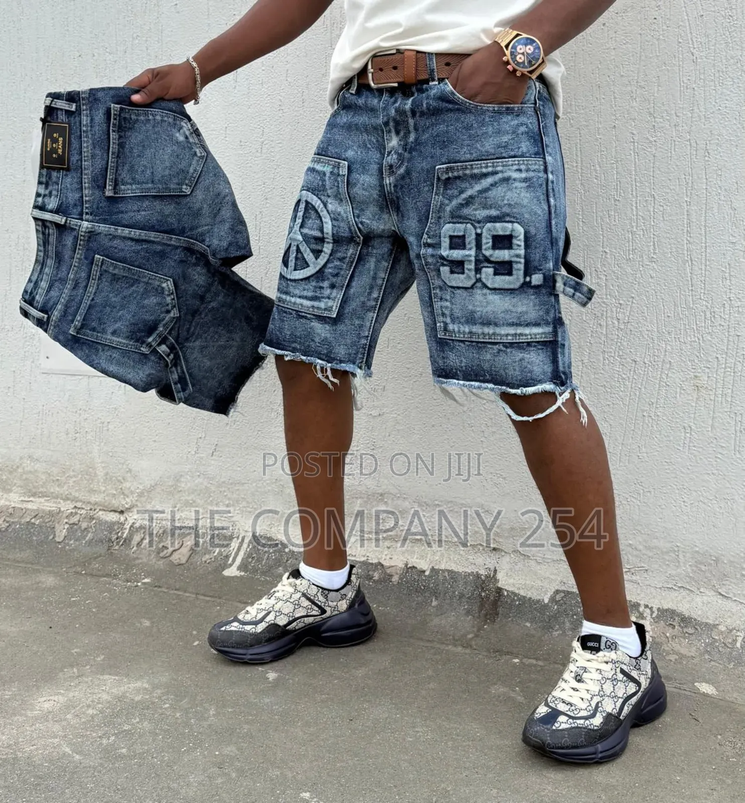Quality Men Designer Casual Designer Denim Shorts