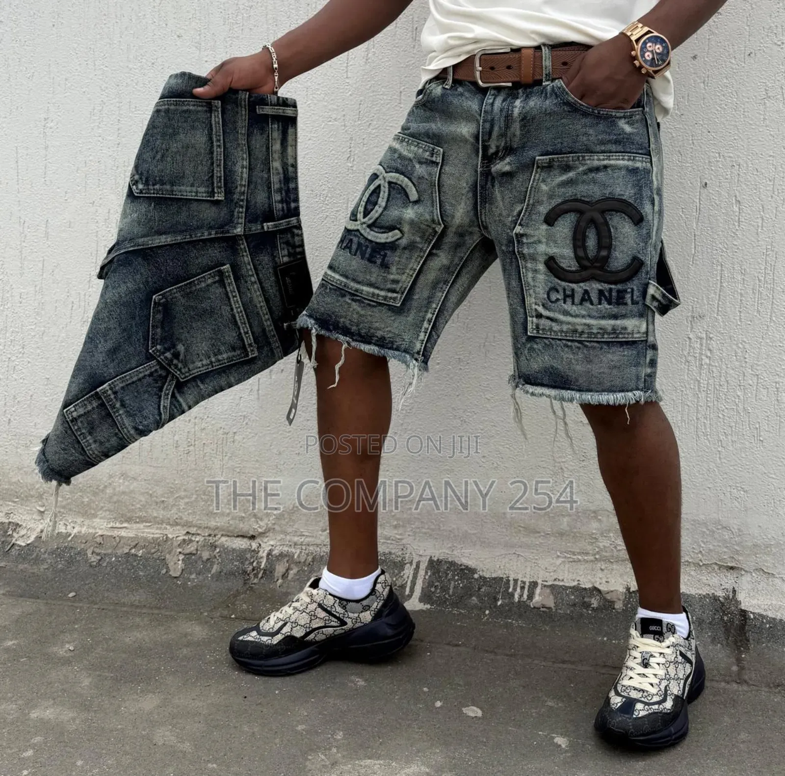 Quality Men Designer Casual Designer Denim Shorts