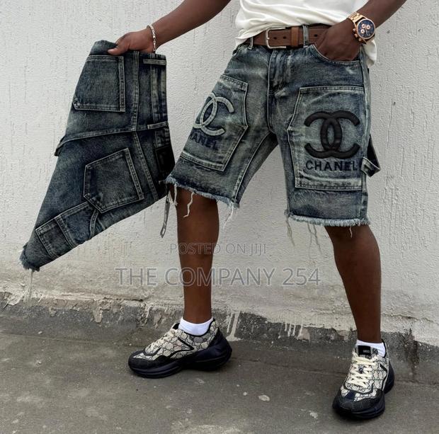 Quality Men Designer Casual Designer Denim Shorts - thumbnail 11