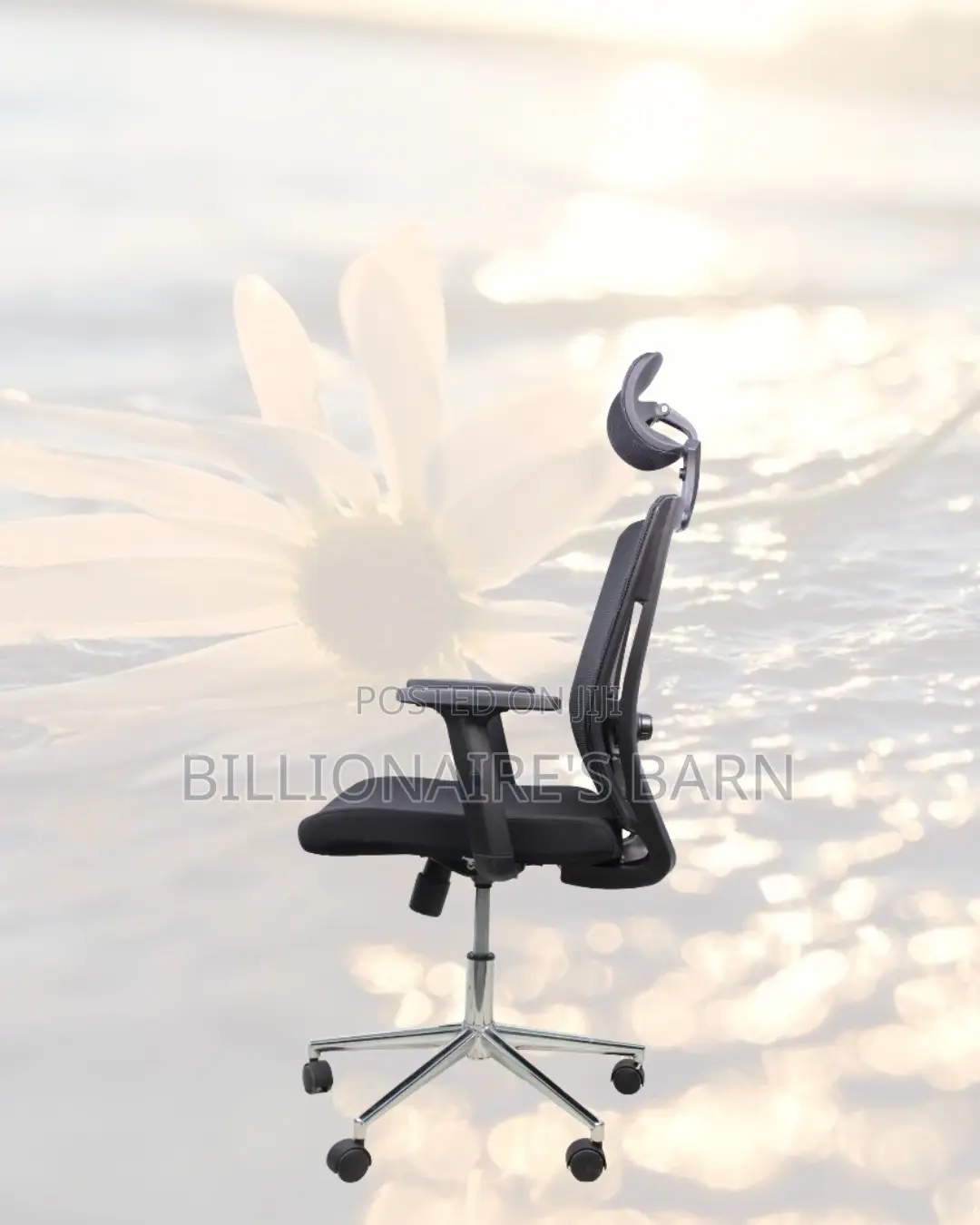 Sleek Mesh Chair With Chrome Base | All-Day Back Support