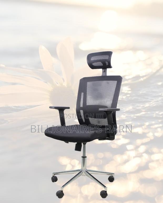 Sleek Mesh Chair With Chrome Base | All-Day Back Support - thumbnail 2
