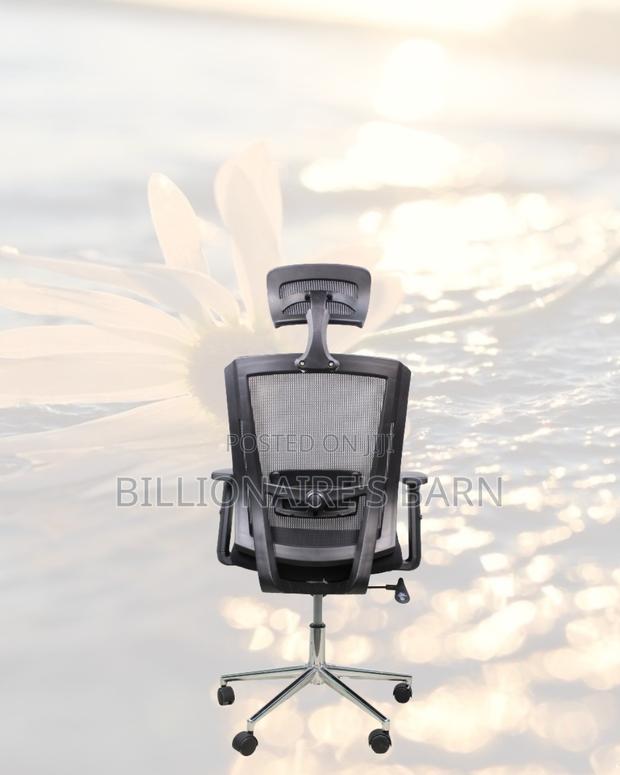 Sleek Mesh Chair With Chrome Base | All-Day Back Support - thumbnail 3