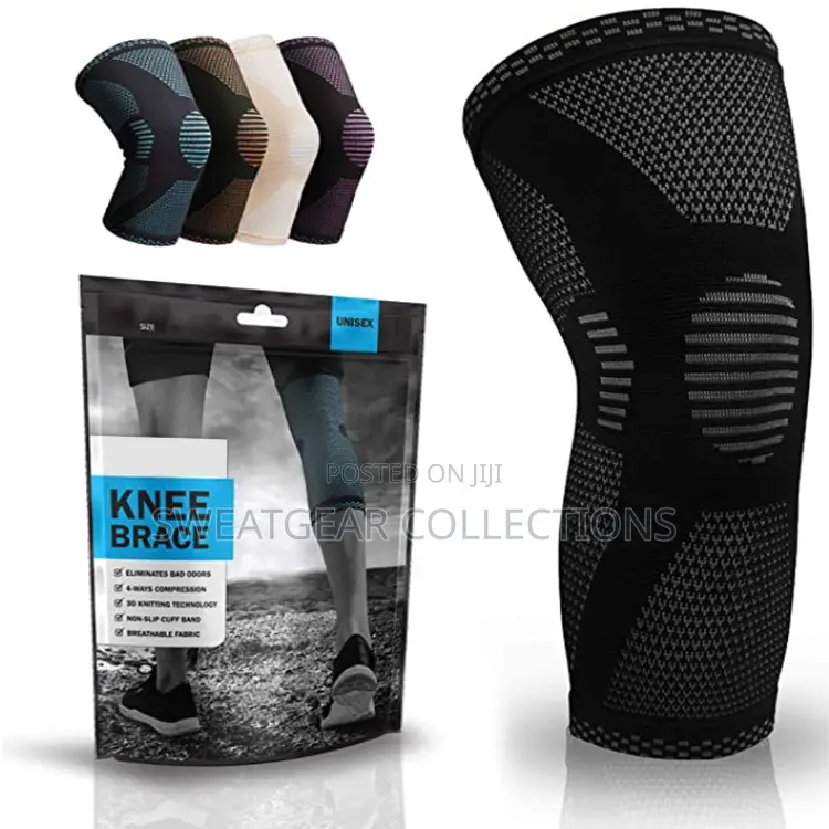 Elastic Knit Knee Brace Support Compression Sleeve