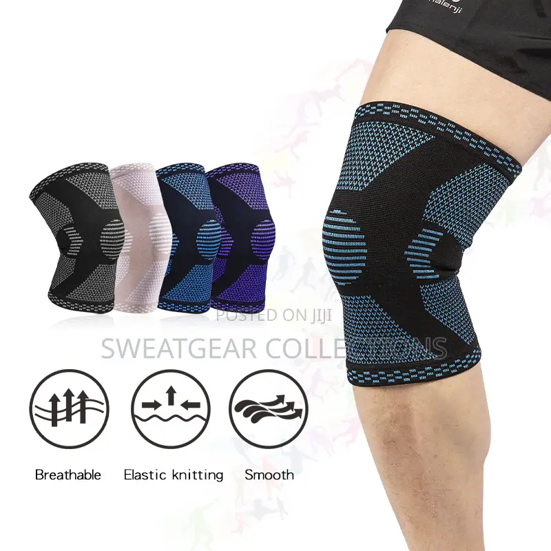 Elastic Knit Knee Brace Support Compression Sleeve