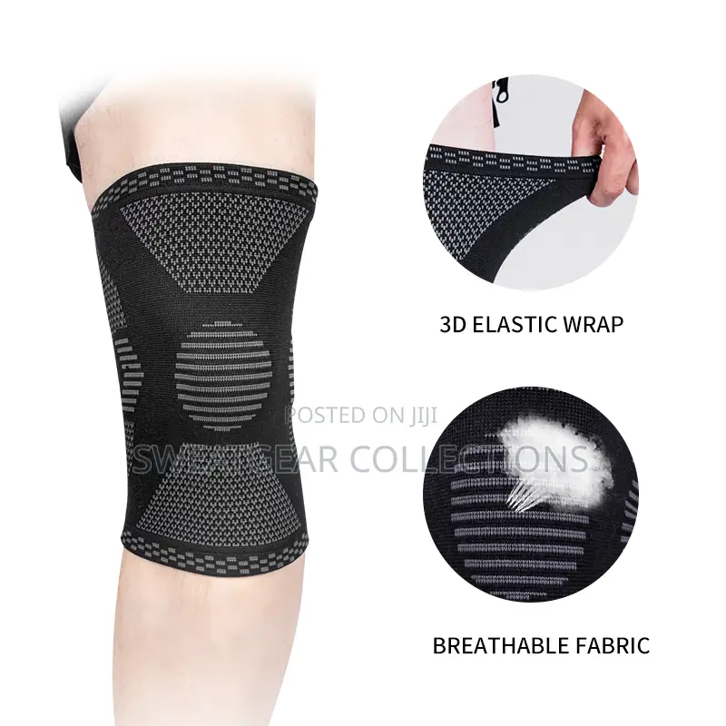 Elastic Knit Knee Brace Support Compression Sleeve