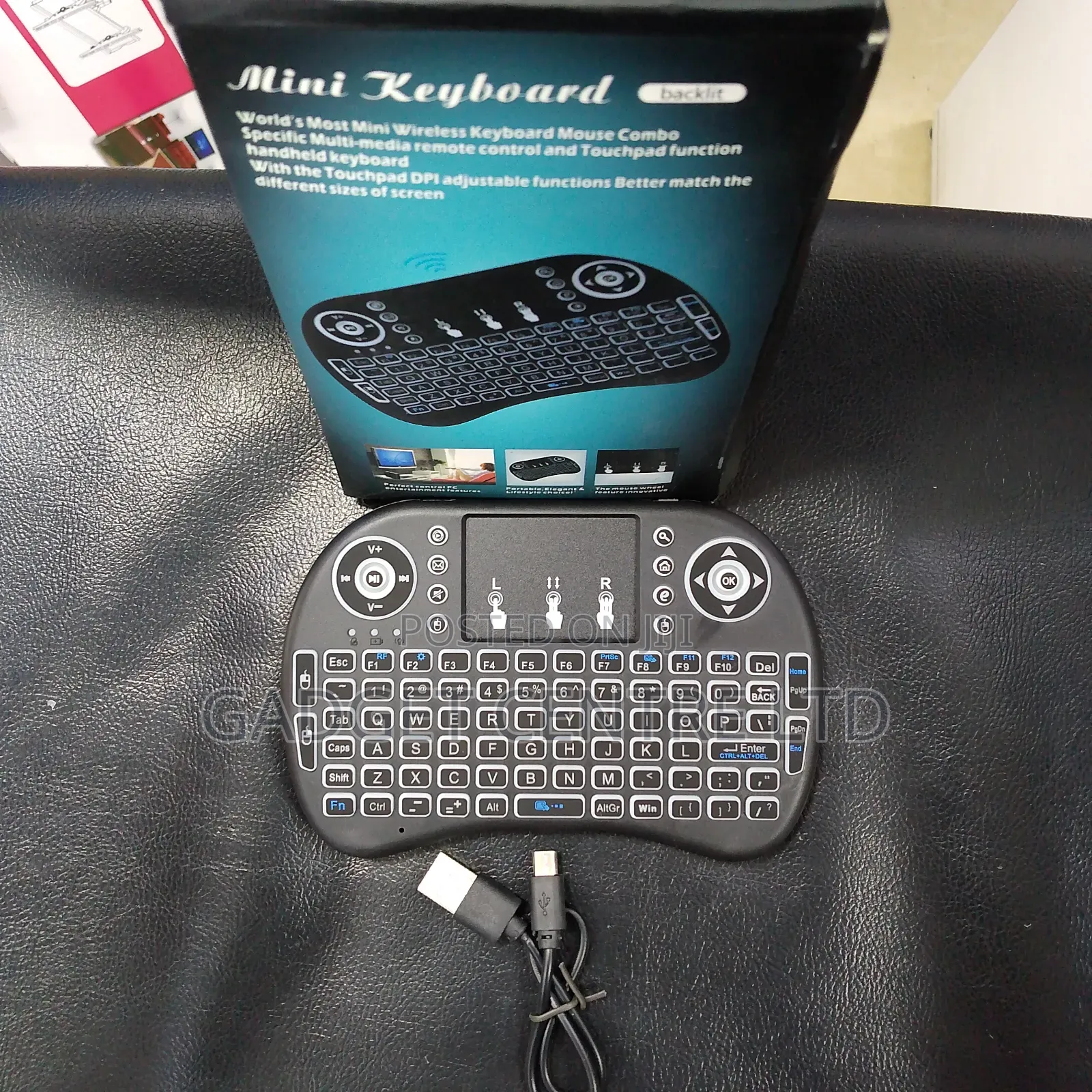 Multimedia Remote Control and Touchpad Function Handheld Keyboard