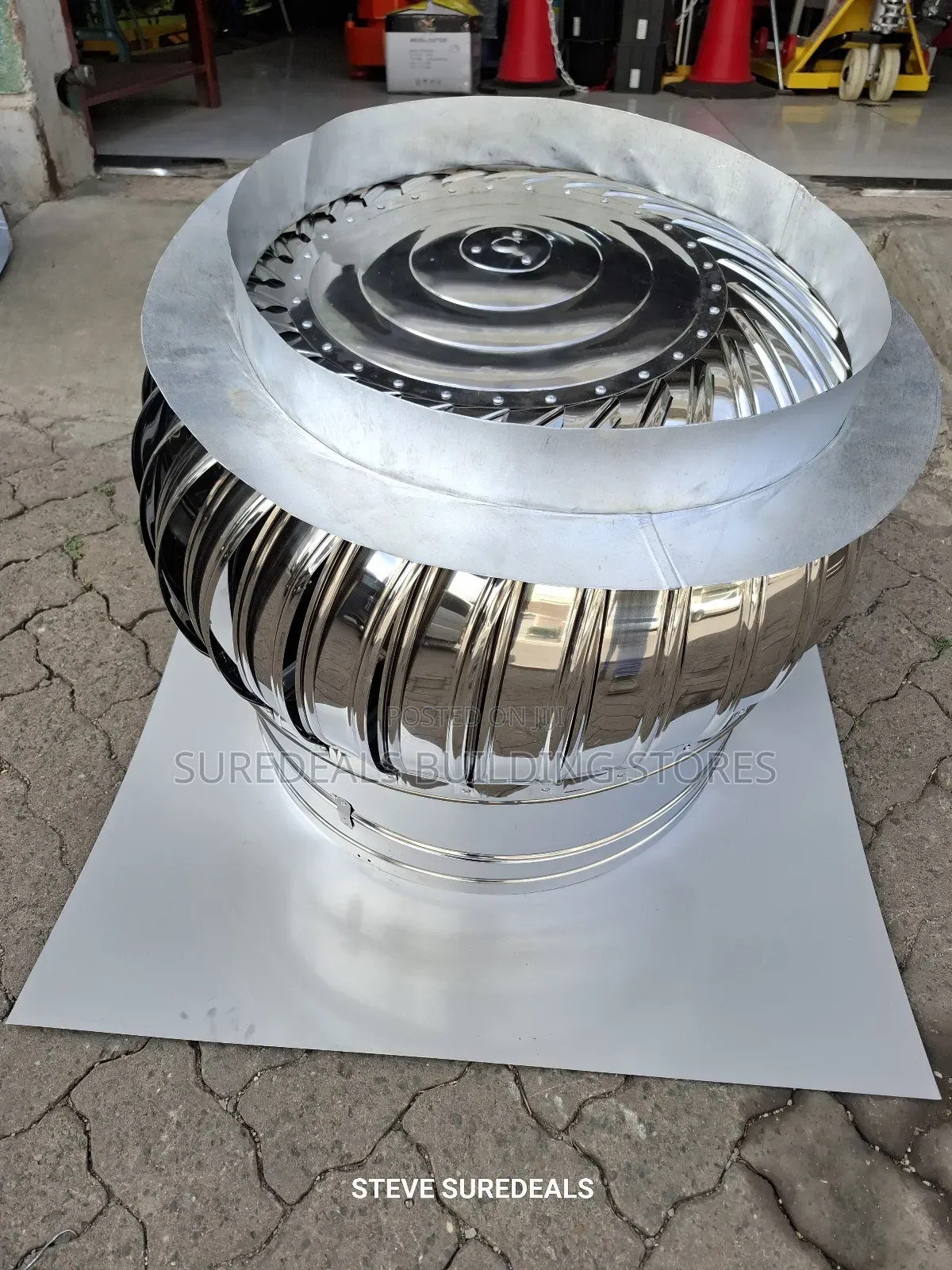 Wind-Powered Roof Turbine Ventilator