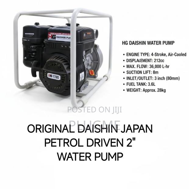 Original Daishin Japan Petrol Driven 2" Water Pump