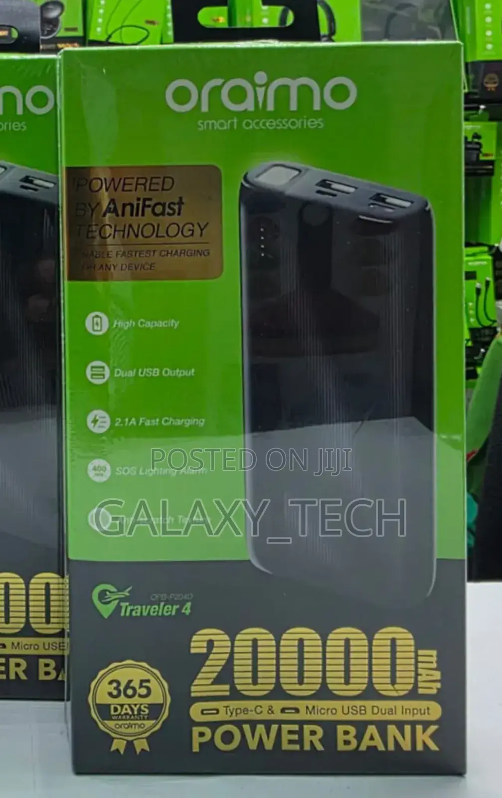 Oraimo Traveler 4 Opb-P204d 20,000mah Power Banks