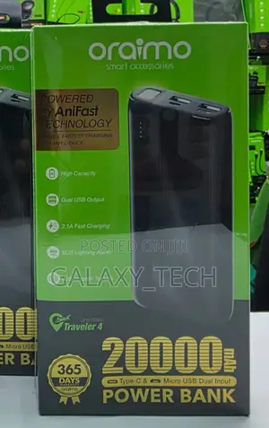 Oraimo Traveler 4 Opb-P204d 20,000mah Power Banks