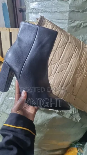 Black Ankle Length Boots Size 41 Black