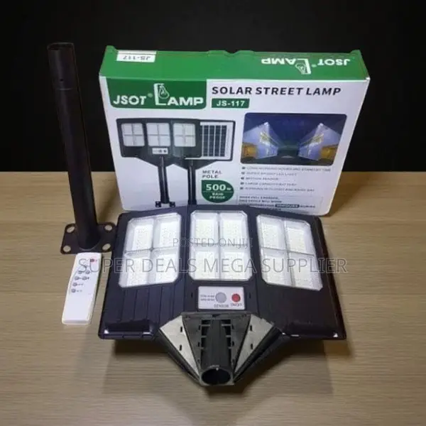Jsot 500w Solar Street Light Outdoor Security Light With Remote Timer