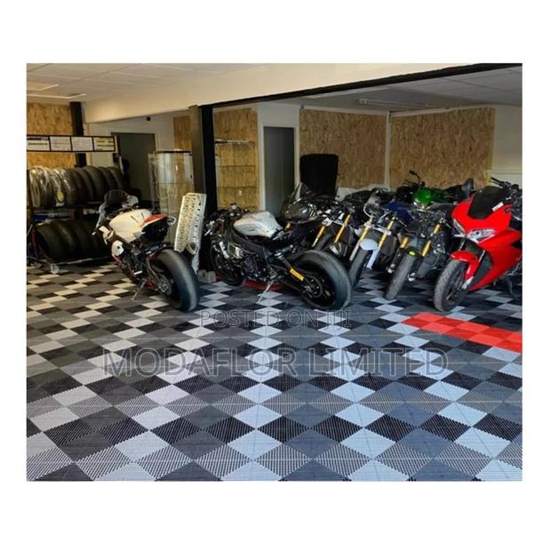 Interlocking Rubber Mats for Garage Flooring - main view